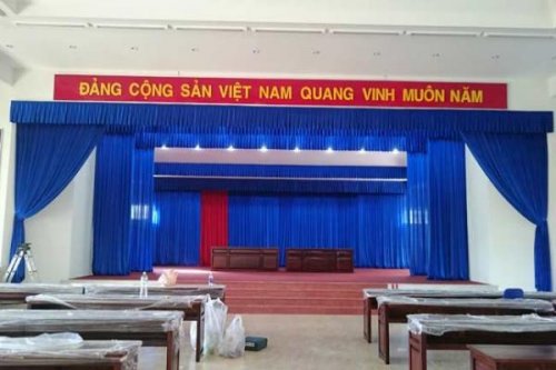 Rèm hội trường đẹp RHT-012| Thi công rèm hội trường giá rẻ